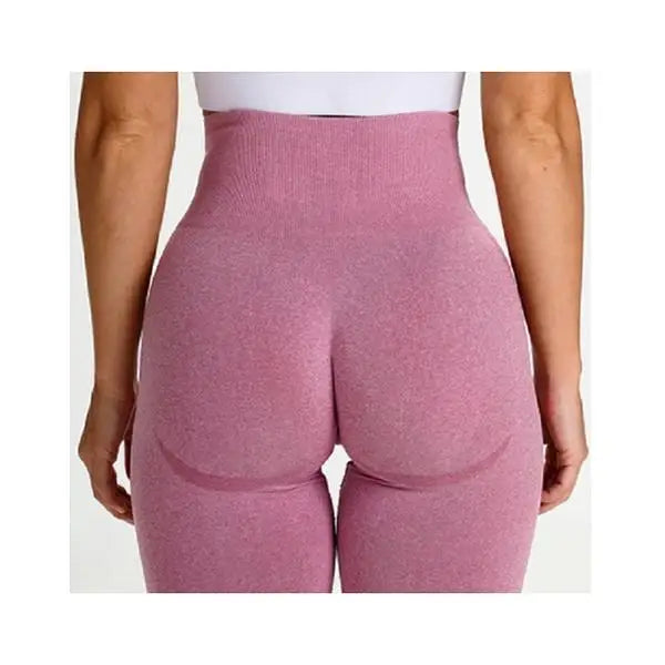 Stylish Pink High Waist Yoga Gym Leggings perfect for workouts and everyday wear