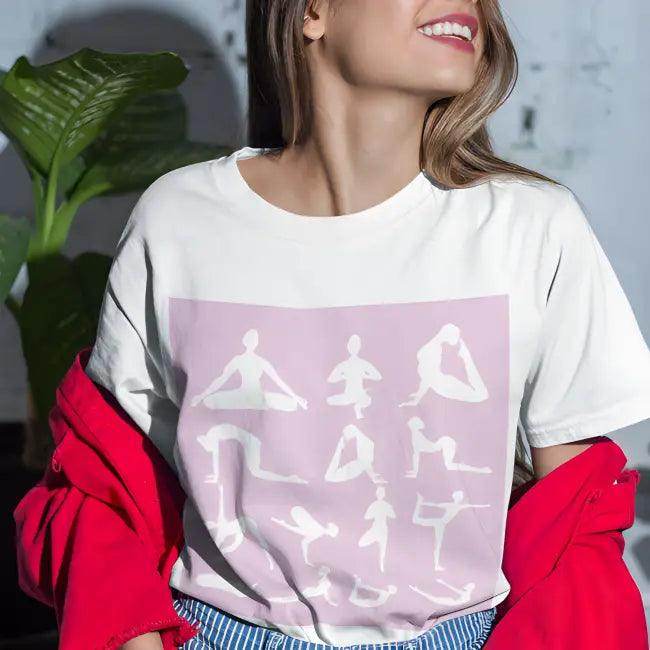 Yoga Sanctuary Print T-Shirts in Soft Cotton for Comfort and Style - Estalios