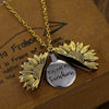 You Are My Sunshine Sunflower Pendant Necklace Gift - Estalios