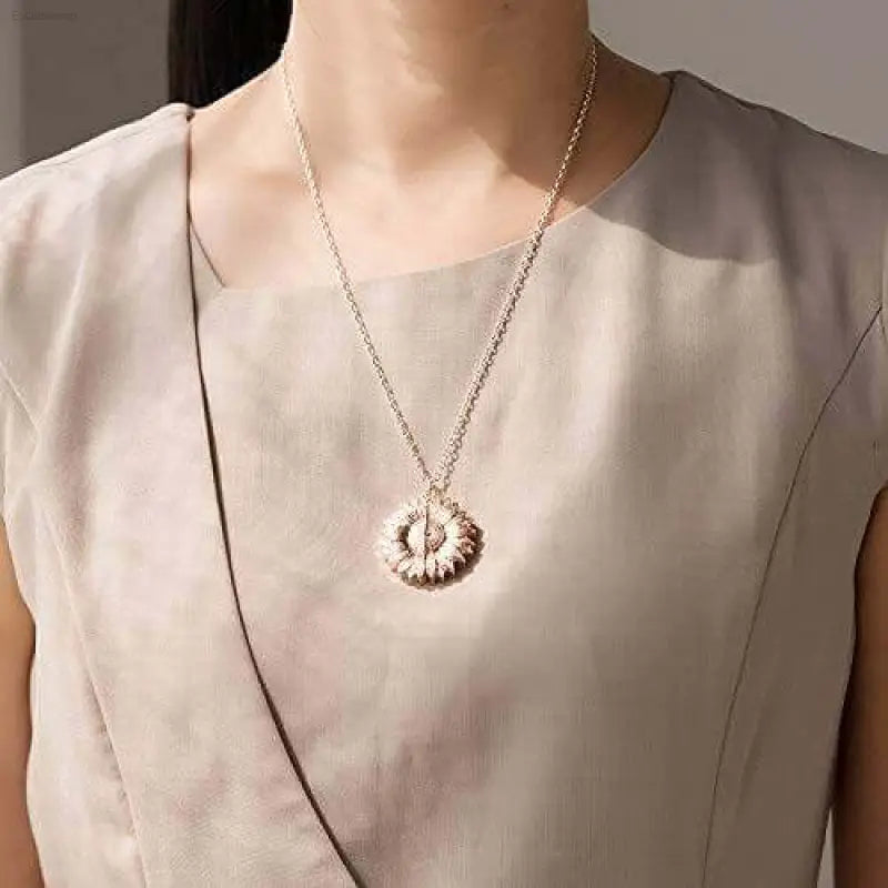 You Are My Sunshine Sunflower Pendant Necklace Gift - Estalios