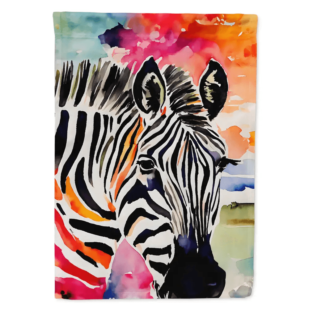 Vibrant Zebra Garden Flag for Outdoor Decor - Estalios