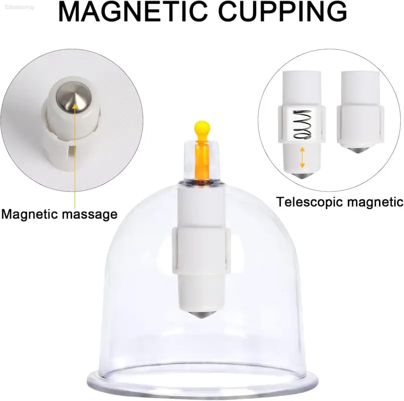 ZILAMPU Electric Cupping Therapy Set,Portable Chinese Cupping Therapy Machine with Pump,Body Massage Scraping Care Device, 4 Vacuum Suction Cups,Electric Cupping Massager Kit for Homeuse