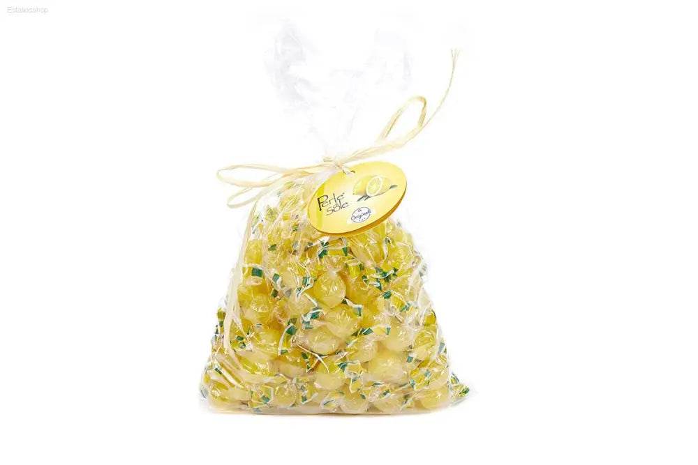 Bag of lemon candies.