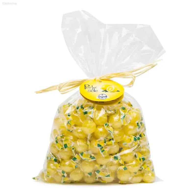 Bag of lemon candies.