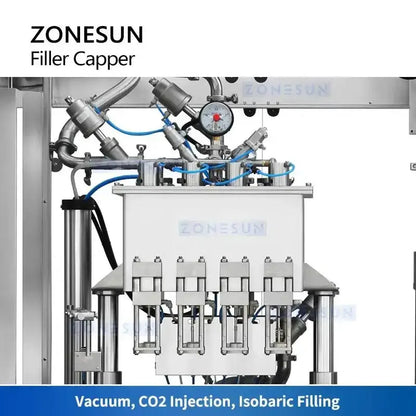 Automated bottle filling and capping machine for ZONESUN Automatic Beer Bottling