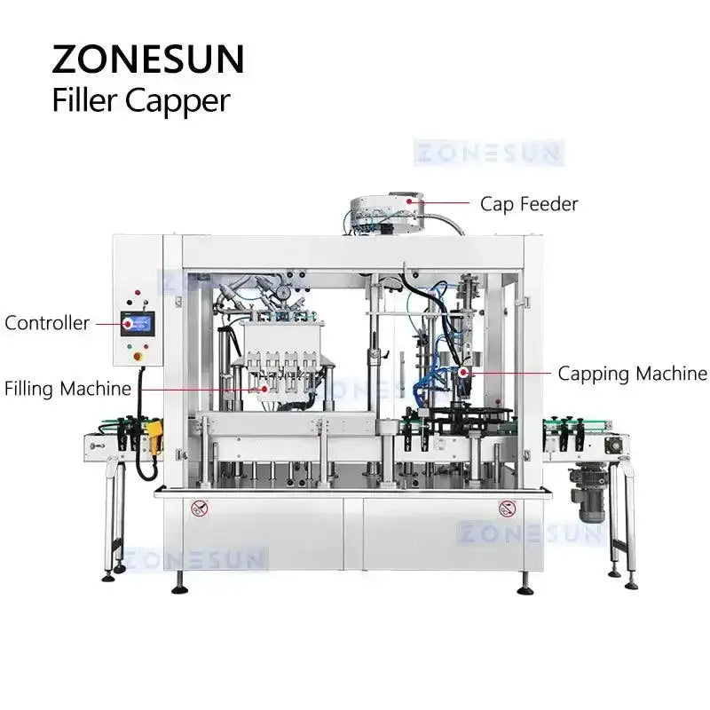 ZONESUN Automatic Beer Bottling Machine for efficient automatic beer filling and capping