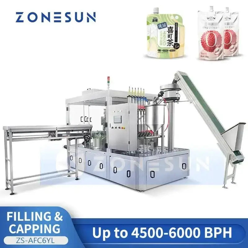 Zonesun Automatic Spout Pouch Liquid Filling Machine for efficient liquid packaging