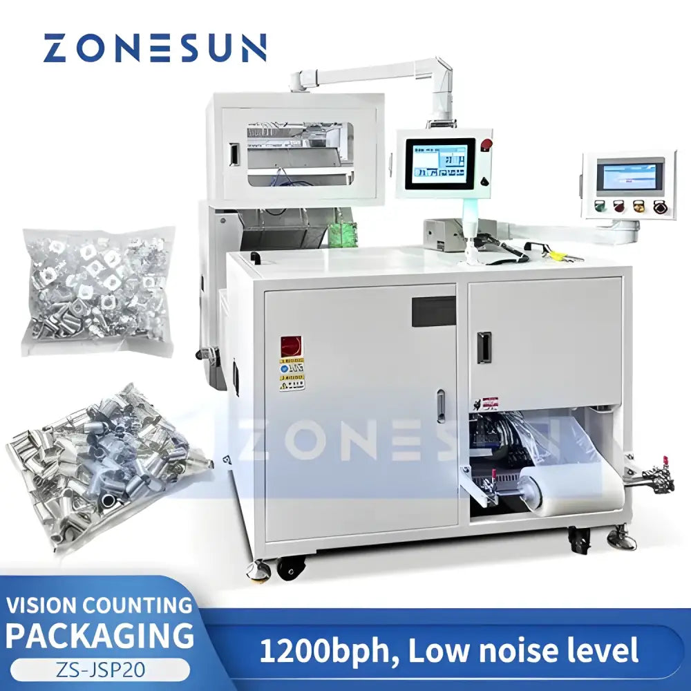 Zonesun CCD Visual Counting Bagging Machine for automatic parts counting and packaging