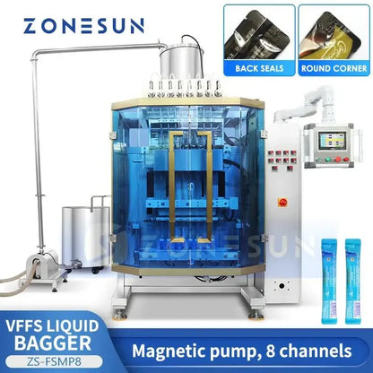 Automatic Liquid Bagging Machine for Zonesun VFFS Liquid Feeding Filling Sealing solution