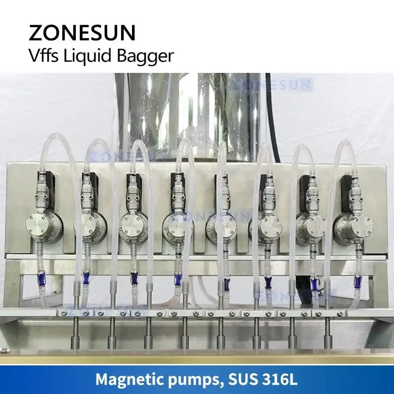 Automated Zonesun VFFS Liquid Feeding Filling Sealing Machine for efficient liquid packaging