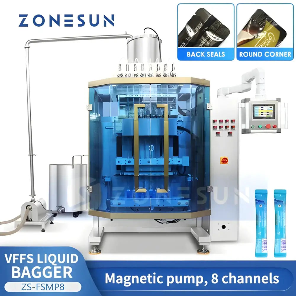 Automatic Liquid Bagging Machine for Zonesun VFFS Liquid Feeding Filling Sealing