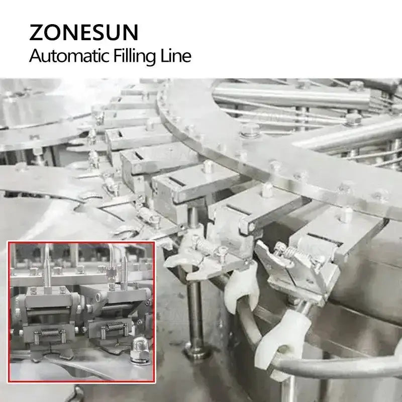 Automatic bottle filling machinery for Zonesun ZS-AFM 24000BPH full-automatic PET bottle filling