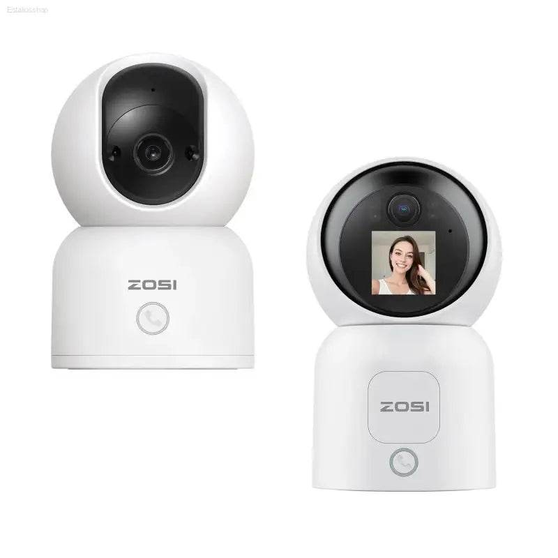 ZOSI Smart Baby Cams WiFi PTZ Auto Tracking AI 360° Panoramic Indoor Video Surveillance - Estalios