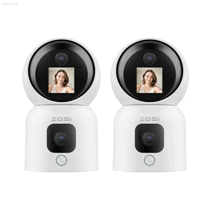 ZOSI Smart Baby Cams WiFi PTZ Auto Tracking AI 360° Panoramic Indoor Video Surveillance - Estalios